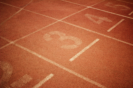 the runway on the sports fieldの写真素材