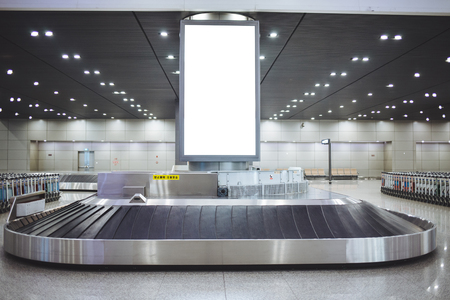 Baggage conveyor belt at Beijing airportのeditorial素材