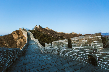 The great wall in the morningの写真素材