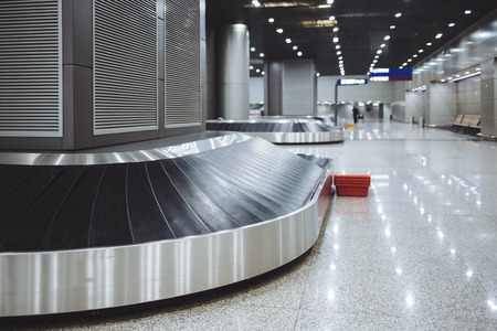 Baggage conveyor belt in the airport,Beijingのeditorial素材