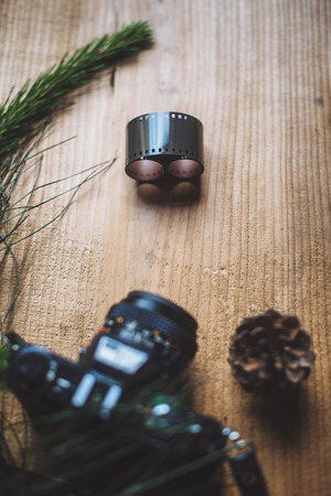 camera and filmの写真素材