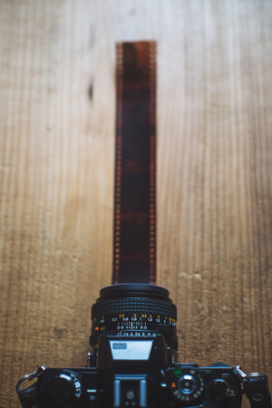 camera and filmの写真素材