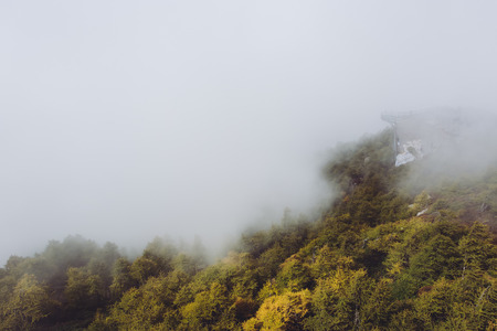 beyond the cloud on Taibai Mountainの写真素材