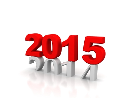 3d image of 2015 text