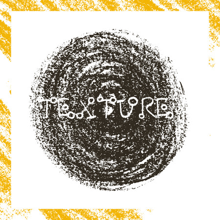 Pencil raw charcoal vector graphics for template banner with natural raw lines and curves. Grungy style and vintage abstract geometric effect.のイラスト素材