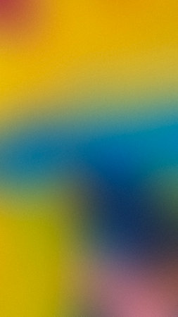 Abstract colorful background with blur and bokeh defocused lights. Pure lo-fi grain gradient...