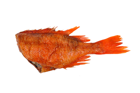 Smoked fish perch, delicious and appetizingの写真素材
