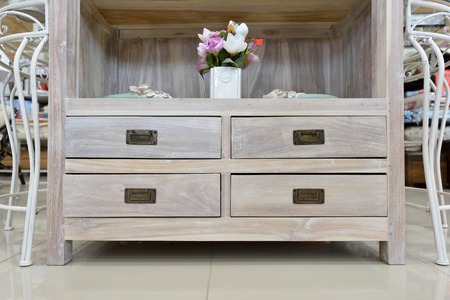 Beautiful Cabinet with drawers and flowers