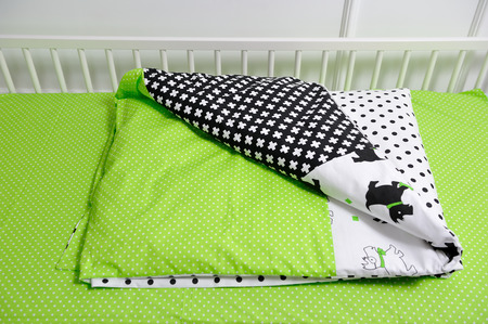 Beautiful children's bed in different colors.