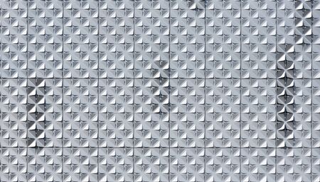The texture of the wall design of the building with panels in the form of flower petals. Modern wall covering in europeの写真素材