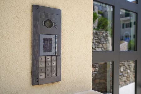Modern intercom with code and video surveillance