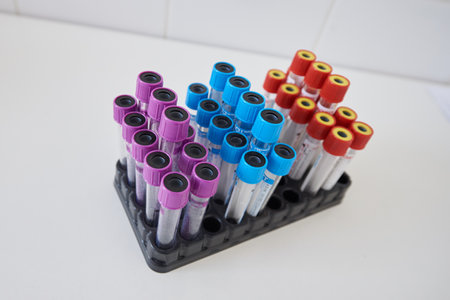 Test tubes in the laboratory for medical tests