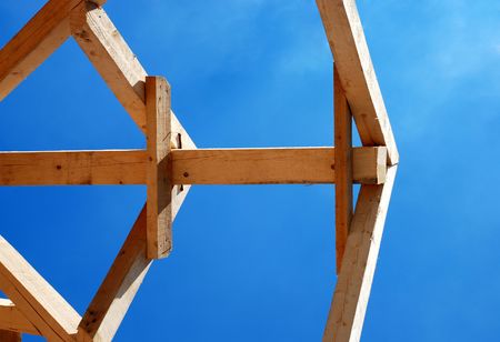 Roof Under Constructionの写真素材