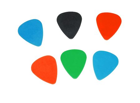 Guitar Pics Isolatedの写真素材