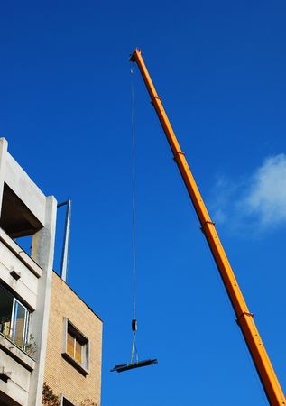 Crane With Loadの写真素材