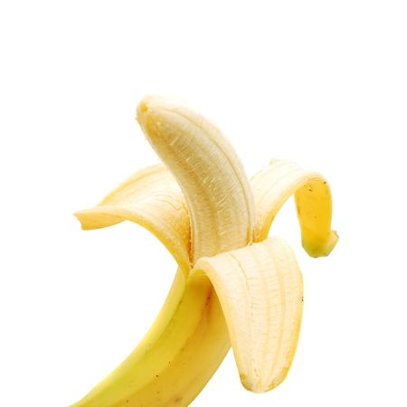 peeled bananaの写真素材