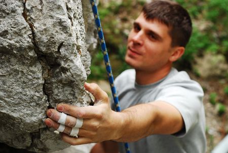 climber's hand