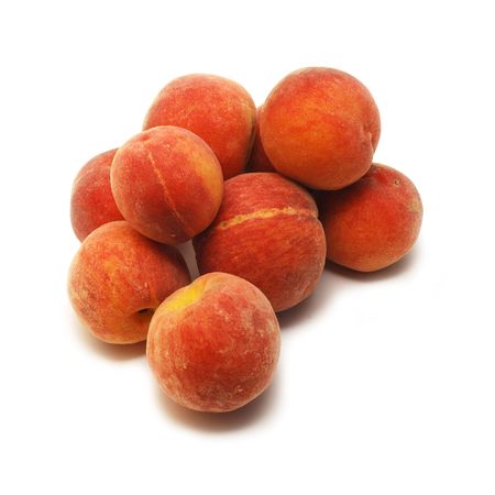 peaches isolatedの写真素材