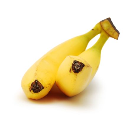 bananas isolatedの写真素材