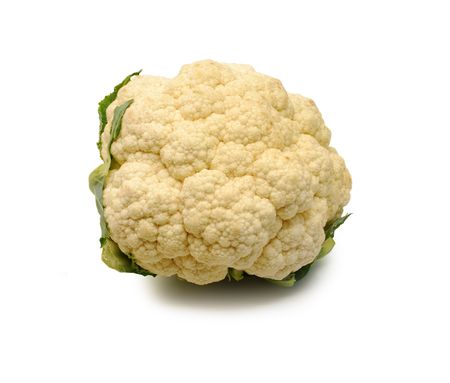 cauliflower isolatedの写真素材