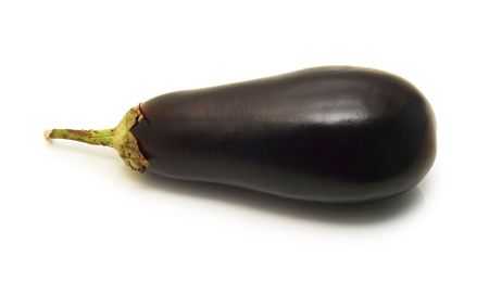 eggplant / aubergine isolatedの写真素材