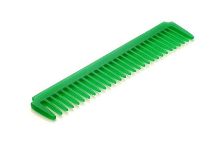 green comb isolatedの写真素材