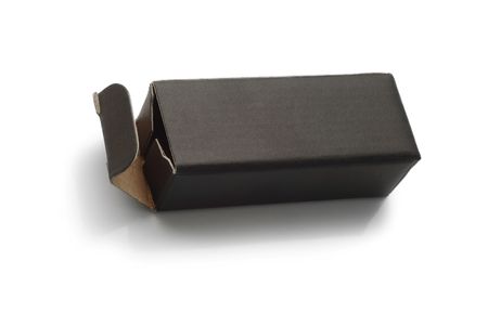 black cardboard boxの写真素材