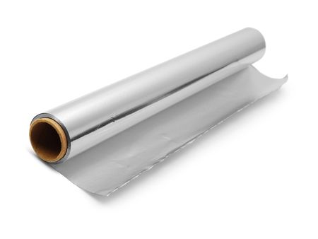 aluminium foil rollの写真素材