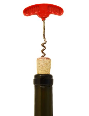 cork screw isolatedの写真素材