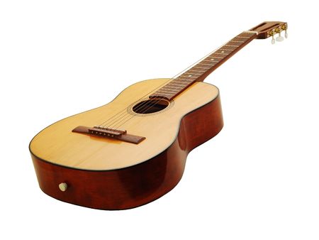classic guitar isolatedの写真素材