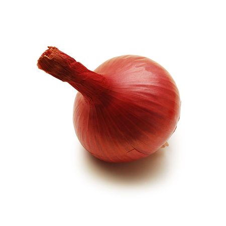 red onion isolatedの写真素材