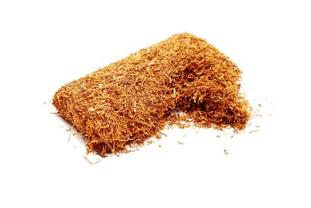 tobacco isolated on whiteの写真素材
