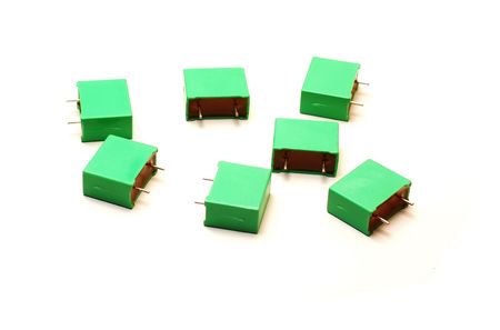 green capacitorsの写真素材
