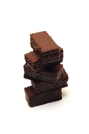 chocolate wafersの写真素材