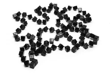 black necklaceの写真素材