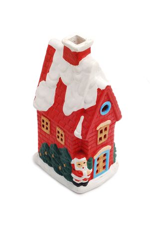 miniature christmas houseの写真素材