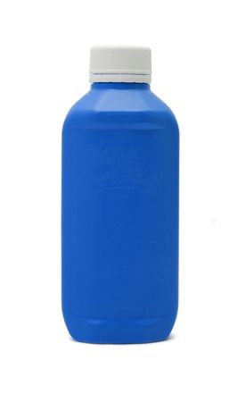 blue plastic bottleの写真素材