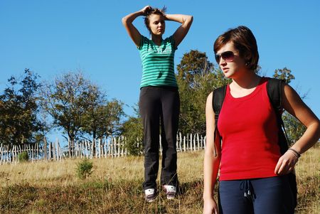 girls outdoorの写真素材
