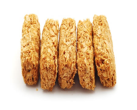 wheat flakes barsの写真素材