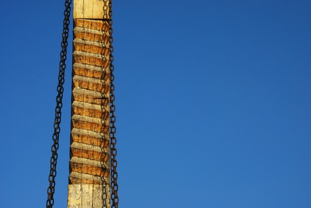 wooden sculptureの写真素材