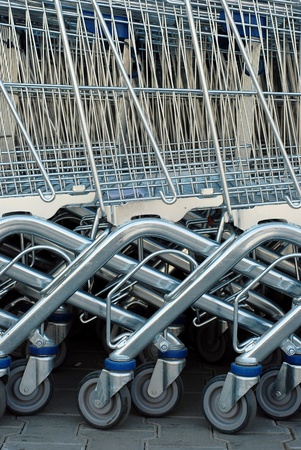 shopping cartsの写真素材