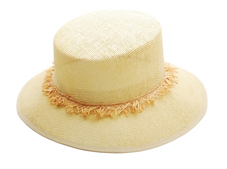 straw hatの写真素材