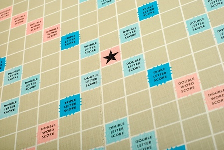 Caransebes, Romania, December, 12nd, 2011 - Scrabble boardのeditorial素材