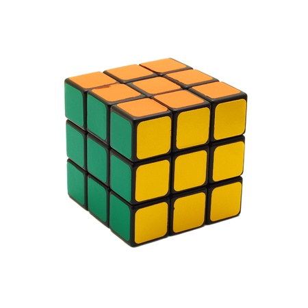 Caransebes, Romania, March, 11th, 2009 - Rubik's cube isolated on whiteのeditorial素材