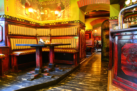 interior of a pub barのeditorial素材