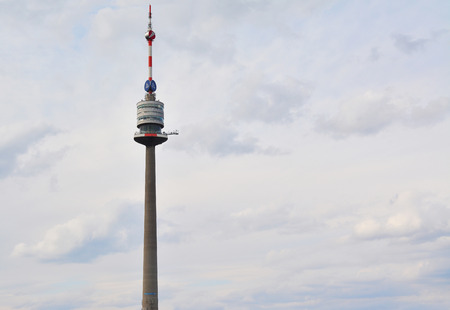 Shot of the Danube Tower Donauturm located in Vienna, Austriaのeditorial素材