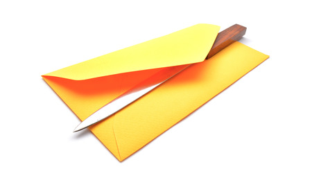 open envelopeの写真素材