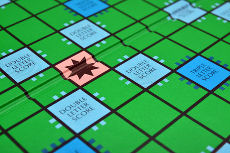 scrabble board gameのeditorial素材