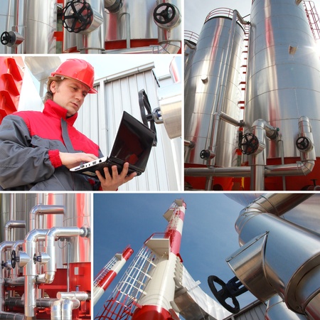 Man working in Power Plantの写真素材