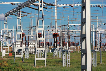 Industrial high-voltage substation power transformer